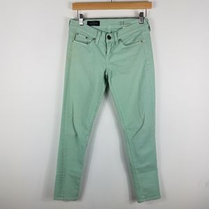 J.Crew Toothpick Mid Rise Skinny Jeans Mint